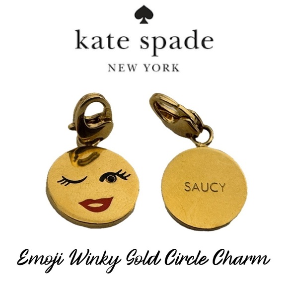 KATE SPADE Emoji Saucy 12 KT Charm (No Bracelet) - Picture 1 of 5